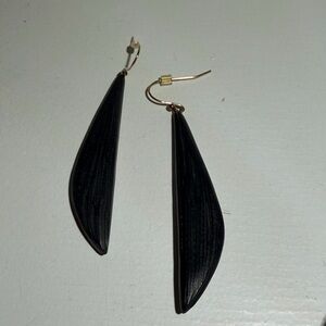 Alexis Bittar Black Drop Lucite Earrings